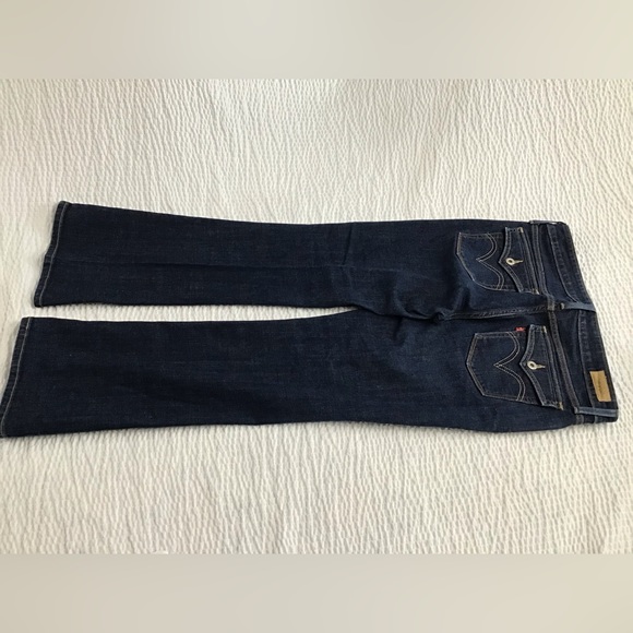 LEVI'S 545 Womens Dark Denim Low Boot Cut Stretch Jeans - Picture 6 of 10